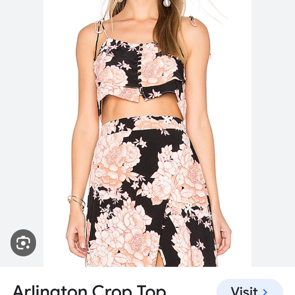 Cleobella Jack Wrap Skirt and Crop Top in Dusty Rose